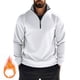 thumbnail image 1 of pstuiky camisas de manga larga para hombre, Sudadera con capucha de manga larga para hombre, estilo casual, con bolsillos, color liso Tops de hombre xl, 1 of 9