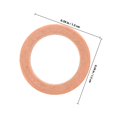 thumbnail image 2 of Phenofice 4Pcs Car Flat Crushed Copper Gasket for Sealing Brake System Maintenance and Vehicle Repairs, 2 of 8