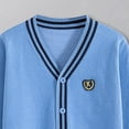 thumbnail image 4 of UAYOTSE Girls Cardigan Sweater School Uniforms Toddler Long Sleeve Button Knit Solid Sweaters Tops,Sizes 7-9 Years, 4 of 5