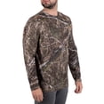 thumbnail image 2 of Men's Long Sleeve Camo Tee Hunting Performance Shirt by Mossy Oak, Sizes S-3XL, 2 of 6