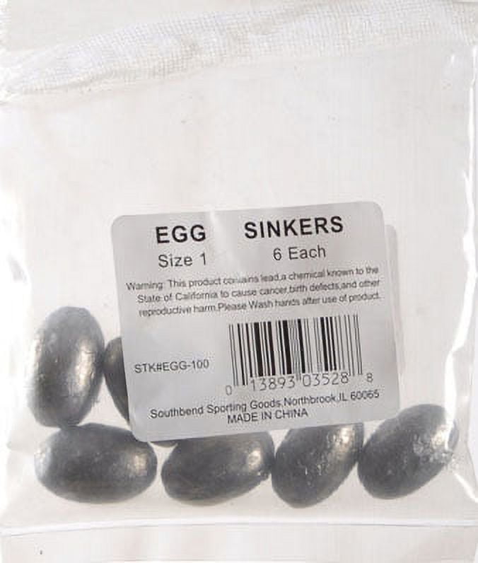 SouthBend Size 10 1/8 Oz. Lead-Free Egg Sinker (4-Pack) - Charlie's Hardware