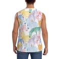 thumbnail image 4 of Balery Zebra Colourful Camisetas sin mangas para hombre, absorbe la humedad y protege contra el mal olor.-Medium, 4 of 7