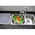 thumbnail image 2 of Alpine Cuisine Stainless Steel Over the Sink Colander Strainer 14x9.5 In with Expandable Handle Food Preparation | Space-Saving Kitchen Tools for Pasta Vegetables Fruits Cooking | Easy to Clean & Use, 2 of 7