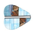 thumbnail image 2 of Disketp Funny Cat Taking A Bath Microfiber Hair Towel Wrap,Hair Drying Towel With Button,Towel Turban,Head Towel To Dry Hair Quickly For Girls And Women, 2 of 8