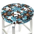 thumbnail image 3 of Lsque Lilies Flowers Round Bar chair cushion covers Velvet Fabric Premium Comfort Protects from Scratches and Stains for 14-17 Inch Chair- 13 inch, 3 of 7