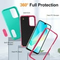thumbnail image 3 of TECH CIRCLE for Samsung Galaxy A03S Hybrid Case with KickStand,Heavy Duty Protection Shockproof/Dustproof/Drop Proof Anti-Scratch Slim Protective Durable Case Hard Cover for Women Men,F, 3 of 9