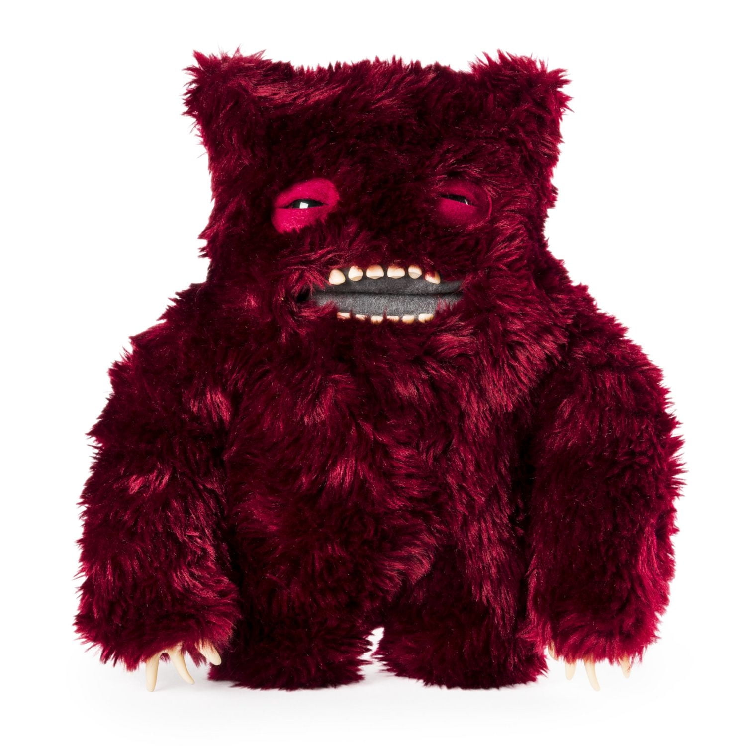 Fuggler – Funny Ugly Monster, 12” Claw-ey (dark Red) Deluxe Plush