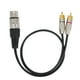 thumbnail image 1 of Divisor De Audio XLR A RCA, 1 XLR Hembra A Doble RCA Macho Cable 1 XLR Hembra A 2 RCA Macho Enchufes Cable Para El Hogar Para Exteriores, 1 of 8