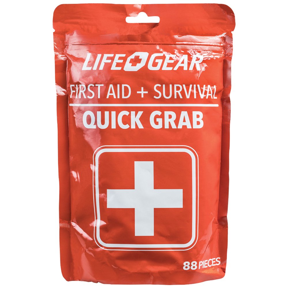 Life Gear 88 pc Quick Grab First Aid Survival Kit