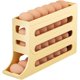 thumbnail image 2 of Estante para Almacenamiento de Huevos con Diseño Inclinado de 4 Niveles, Contenedor de 30 Huevos, Organizador Dispensador de Huevos para Refrigerador, Porta Huevos para Refrigerador (Amarillo claro), 2 of 4