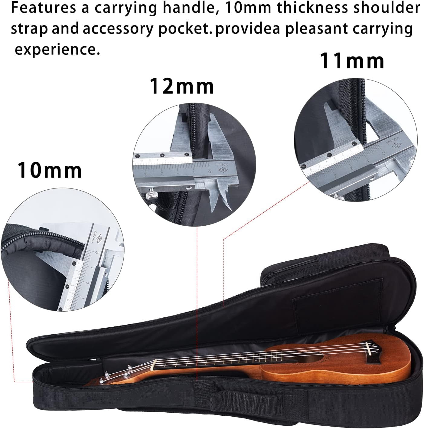 EASTROCK Mahogany Soprano Ukulele Beginner Kit 23 inch Solid Wood with Arched Back & Aquila Strings & Gig Bag