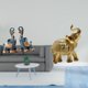 thumbnail image 2 of Figura De Elefante De Resina Moderna, Escultura Decorativa, Adorno Artístico, Estatua Coleccionable Para Escritorio, Dormitorio, Escritorio, Hogar, Oficina, Regalos., 2 of 8