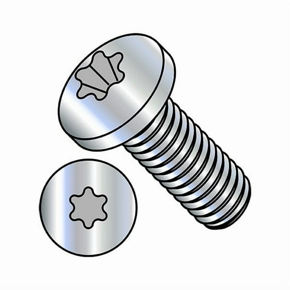 3/8"-16 x 3/4 in Torx Pan Machine Screw, Zinc Plated Steel, 750 PK