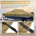 thumbnail image 5 of Kayme 1200D Heavy Duty Boat Cover for 14-16 ft Boats, with Reinforced Windproof Straps, Waterproof, Khaki, 5 of 6