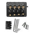 thumbnail image 2 of 4 String Headless Electric Bass Bridge Premium Zinc Alloy Brass Bridge Replacement String Lock, Sturdy  Easy Install, Suitable 4 String Headless Electric Bass, 2 of 7