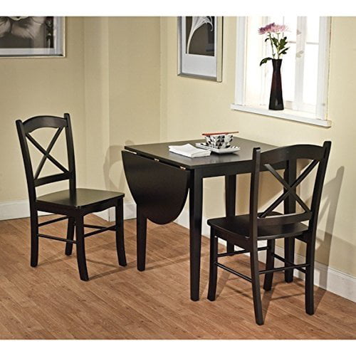 3 Piece Country Cottage Wood Dining Set, Country Cottage Dining Room Chairs
