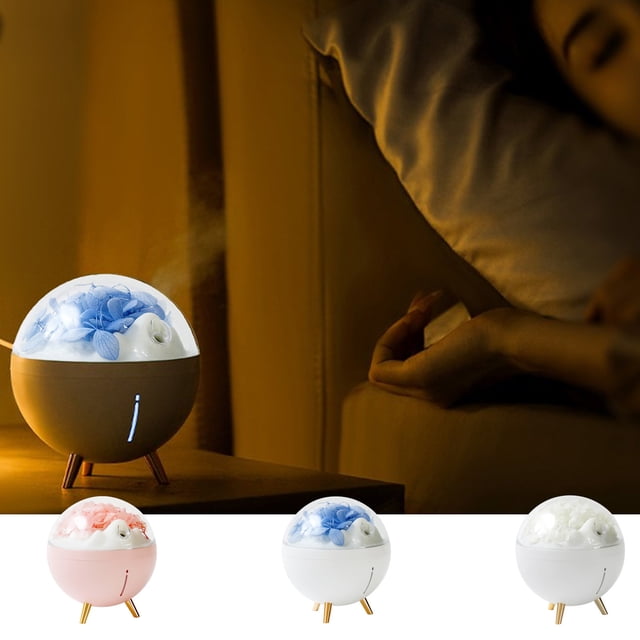 Iumwxz Coffee Mug Space Flower Humidifier Small Portable Color Mood Night Light Silent Two Speed Mist Humidification Skin Care Moisturizing Instrument Immortal Flower Timed Spray Green Up to 45% off