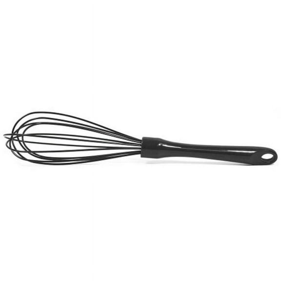 natural home molded bamboo silicone whisk, 10-inch, charcoal