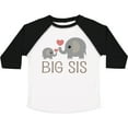 thumbnail image 3 of Inktastic Big Sis Elephant Girls Toddler T-Shirt, 3 of 5
