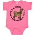 thumbnail image 3 of Inktastic Future Goat Farmer with Cute Goats and Hoof Prints Boys or Girls Baby Bodysuit, 3 of 5