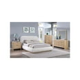 thumbnail image 4 of Meridian Furniture Vaughn Cream Linen Textured Fabric King Bed, 4 of 10