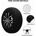 thumbnail image 4 of Spare Tire Cover for RV Camper Trailer Mountains Forest Nature Sunset Scenery, Weatherproof Universal Wheel Cover for RV Travel Trailer Camper Truck, 4 of 10