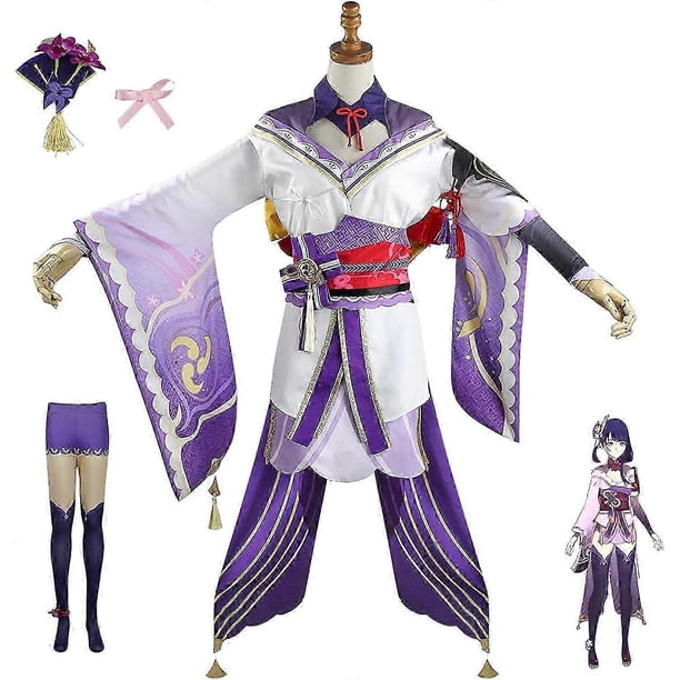 For Raiden Shogun Cosplay Costume Raiden Cosplay Women Outfit Halloween Costume Role Play Full Set