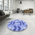 thumbnail image 4 of Ahgly Tapis de Zone Ronds Transitionnels d'Intérieur Lavables à la Machine Company, Rond 7 Pieds, 4 of 7