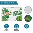 thumbnail image 6 of Happy St. Patrick's Day Placemats Set of 4, Cartoon Green Elf Lucky Shamrock Placemats for Dining Table, Place Mats for Kitchen Tabletop, Waterproof Wipeable Dining Table Mats Set, 6 of 9