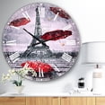 thumbnail image 2 of DesignArt Flying Umbrella with Eiffel Tower Large Wall Clock, 2 of 2