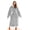 Grey, variant on Wearable Blanket Hoodie, Long Hooded Blanket Sweatshirt, Oversize Hoodie for Women and Men,Clothing Gift for Women Men Mom Dad,Giant Hood Pocket and Sleeves for Adult(Black,Regular)
