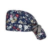 Mnycxen Scrub Cap with Buttons Bouffant Hat with Sweatband for Womens And Mens