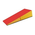 thumbnail image 3 of jinwen Tapis de Gym Antidérapant Extérieur en Forme de Coin de Fromage pour Yoga Gym Exercice Sports Rouge Jaune, 3 of 9