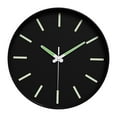 thumbnail image 2 of Reloj que brilla en la oscuridad, silencioso, sin tictac, con números y manecillas luminosos. Estilo C, 2 of 9