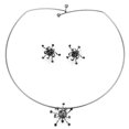 thumbnail image 1 of Alamode LO4726 Femmes Ruthénium Blanc Métal Jewelry Définit avec Cristal de Qualité Supérieure en Jet, 1 of 1