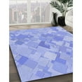 thumbnail image 2 of Ahgly Company Indoor Square Patterned Sky Blue Dress Blue Area Rugs, 3' Square, 2 of 6