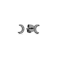 thumbnail image 4 of Diamond Moon Stud Earring, 4 of 6