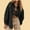 Black, variant on Great Gifts for Less Ofreoo Women's Winter Casual Fashion Lapel Solid Color Corduroy Irregular Cardigan Jacket Long Sleeve Coat Top Winter Coats for Women 2024
