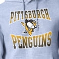 thumbnail image 3 of Men's Starter Gray Pittsburgh Penguins Comic Style Team Graphic Hoodie, 3 of 3