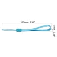 thumbnail image 2 of Unique Bargains 15cm Portable Item Nylon Cord Lanyards Hand Wrist Strap String Lake Blue 20 Pack, 2 of 6