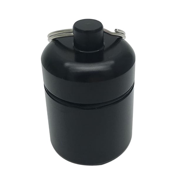 Pastillero con lvero Sunnimix tenedor impermeable de aluminio del almacenamiento del organizador del caso de Negro soporte para tableta llavero