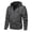 Dark Gray, variant on Jerdar Men's Solid Color Loose Casual Multi-Pocket Hooded Full Zip Long Sleeve Jacket Outdoor Jacket Men