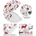 thumbnail image 2 of FMSHPON Reindeer Xmas Trees Snowflake White Xmas Christmas Tree Skirt Stand Mat for Holiday Party Decoration Indoor Outdoor 48 inches, 2 of 6