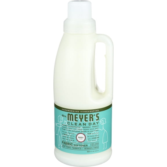 Mrs. Meyer's Clean Day Fabric Softener Basil 32 oz (Pack of 6)
