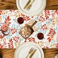 thumbnail image 5 of Fall Eucalyptus Leaves Table Runner 72 Inch Seasonal Autumn Holiday Table Cloth Decorations for Home Dining Room Party Decor, 5 of 6