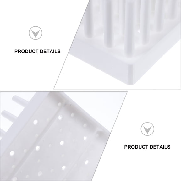 GAXIRE Drying Rack for Test Tube Peg Drying Rack White 1Pack
