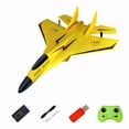 thumbnail image 4 of Avión RC de juguete RC de espuma modelo de avión de juguete anticaída anticolisión Jet Fighter RC planeador fácil de controlar para niños y adultos Amarillo, 4 of 6
