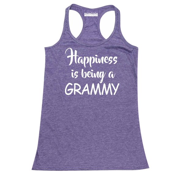 Happiness Is Being A Grammy Women's Tank Top, M, H. Purple