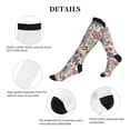 thumbnail image 5 of Lsque Paisley Flowers Pattern Sport Compression Socks for Men & Women 15-20 mmHg Knee High Nurse Pregnant Running Medical and Travel Athletic, 5 of 6