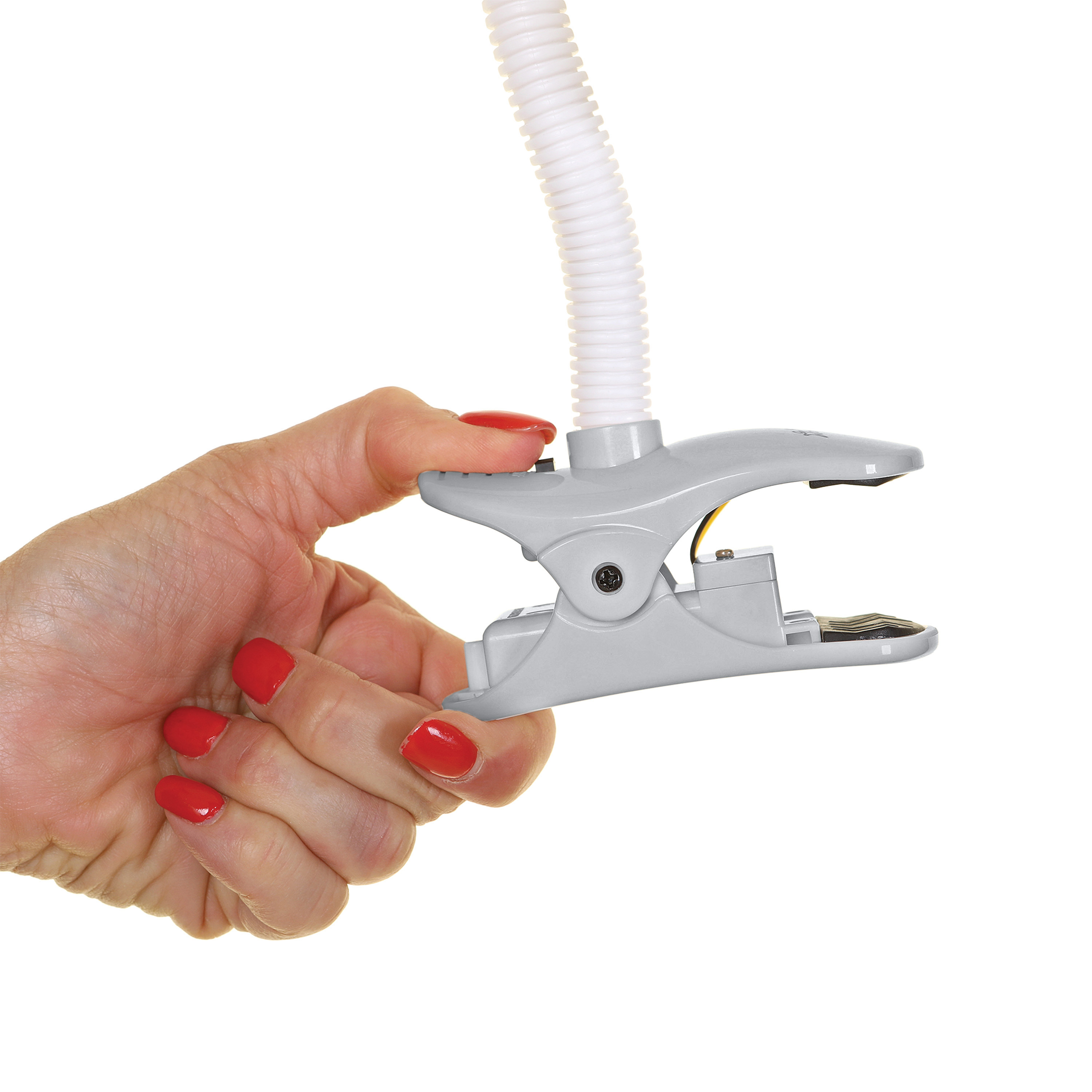 Dreambaby EZY-Fit White and Gray Clip-on Fan with Soft Fins: Stroller Accessories